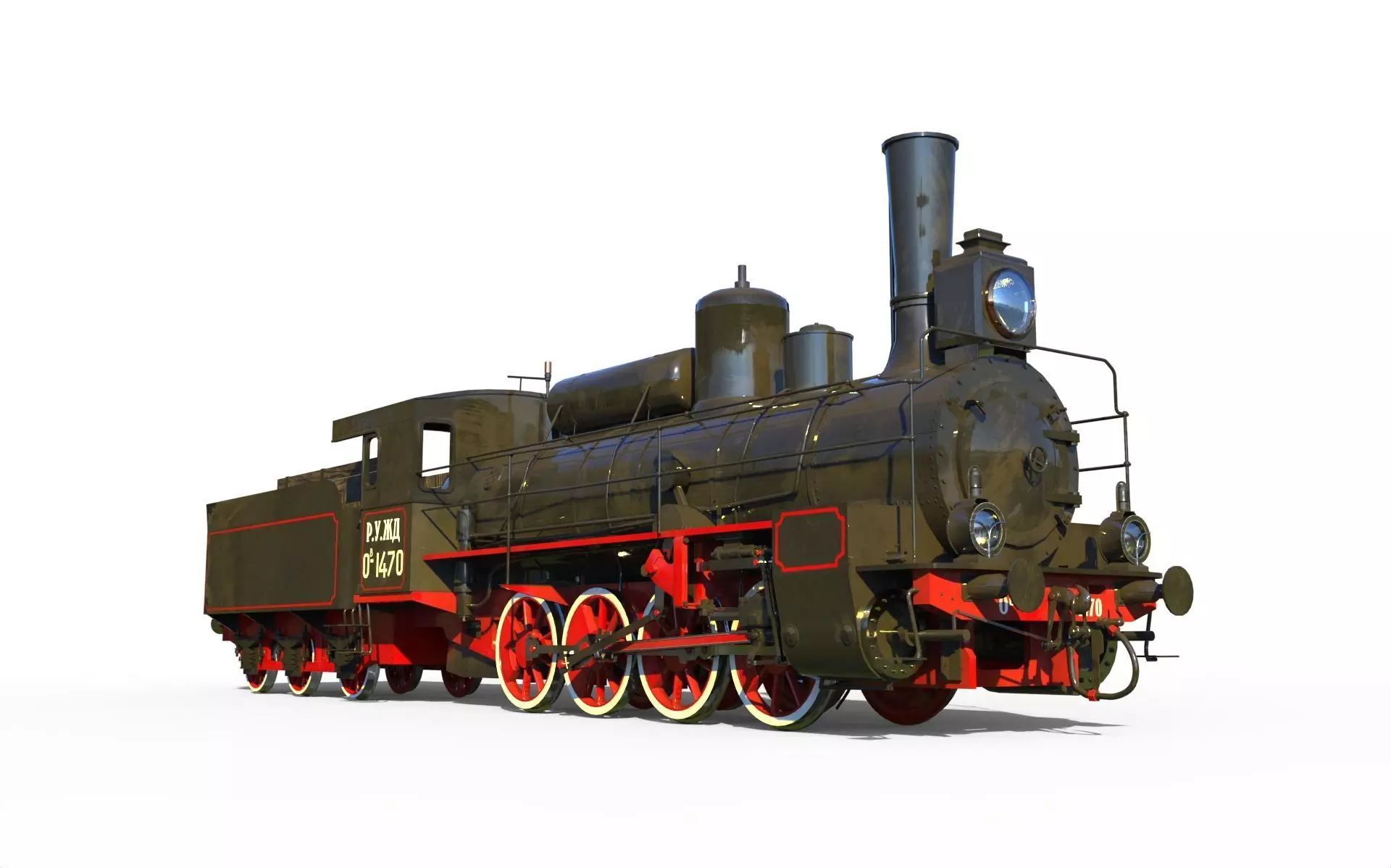 Russian locomotive class Ov 3D model_0