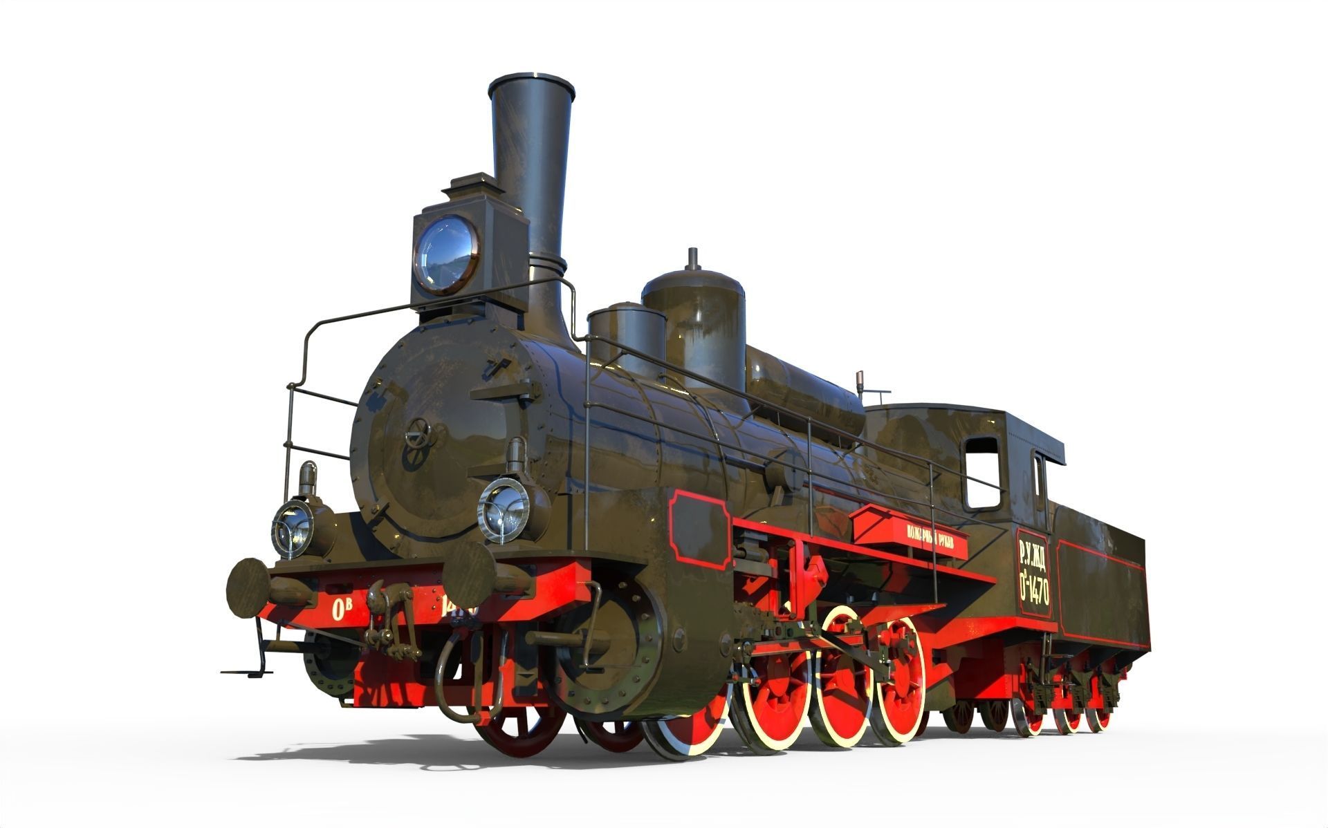 Russian locomotive class Ov 3D model_3