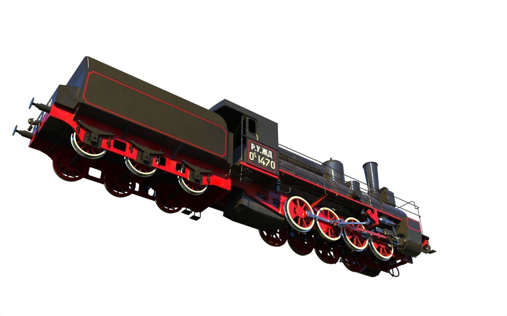Russian locomotive class Ov 3D model_8