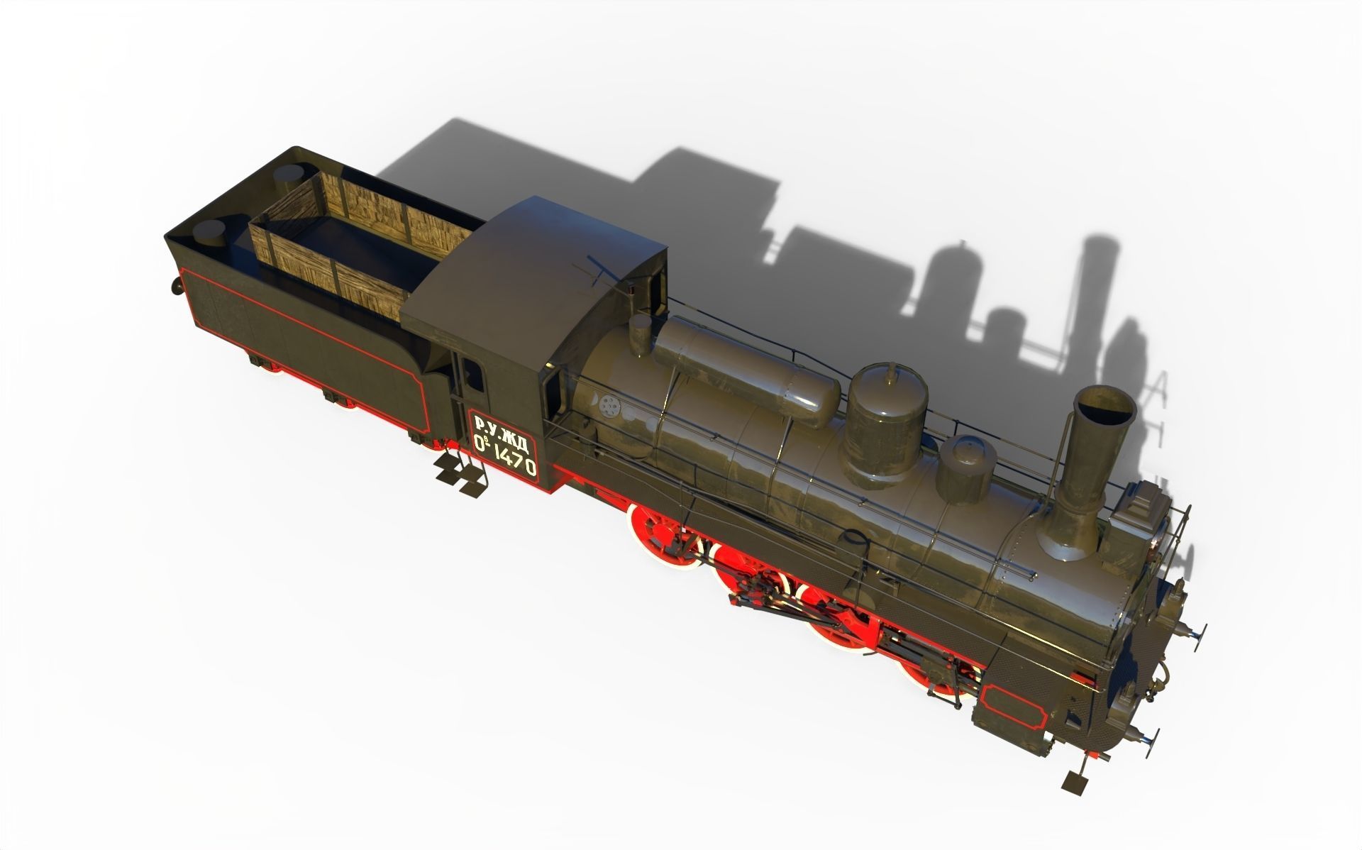 Russian locomotive class Ov 3D model_11