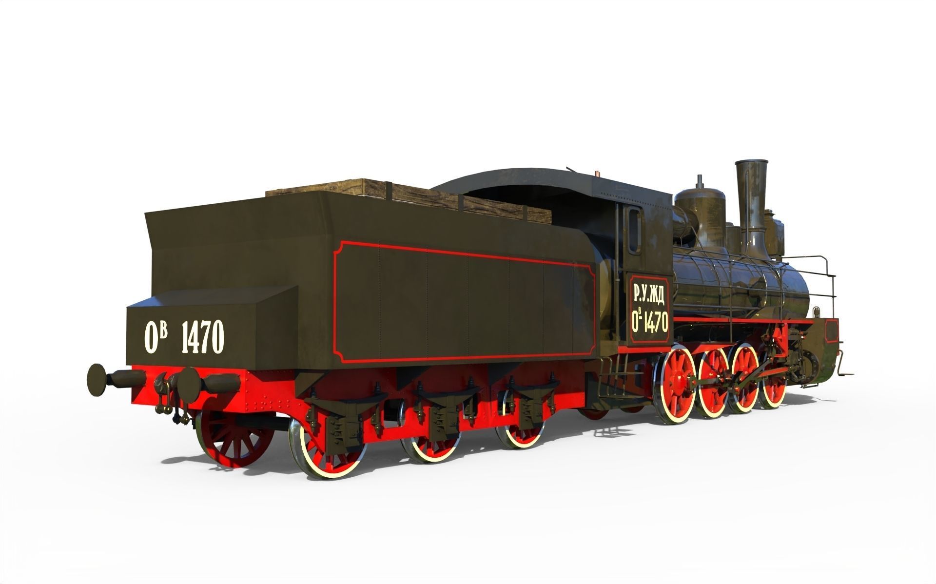 Russian locomotive class Ov 3D model_6