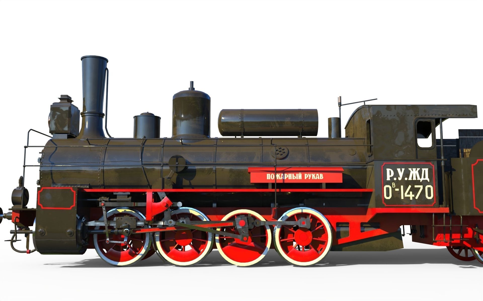 Russian locomotive class Ov 3D model_4