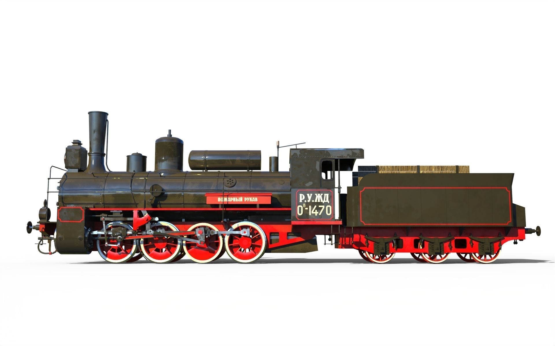Russian locomotive class Ov 3D model_7