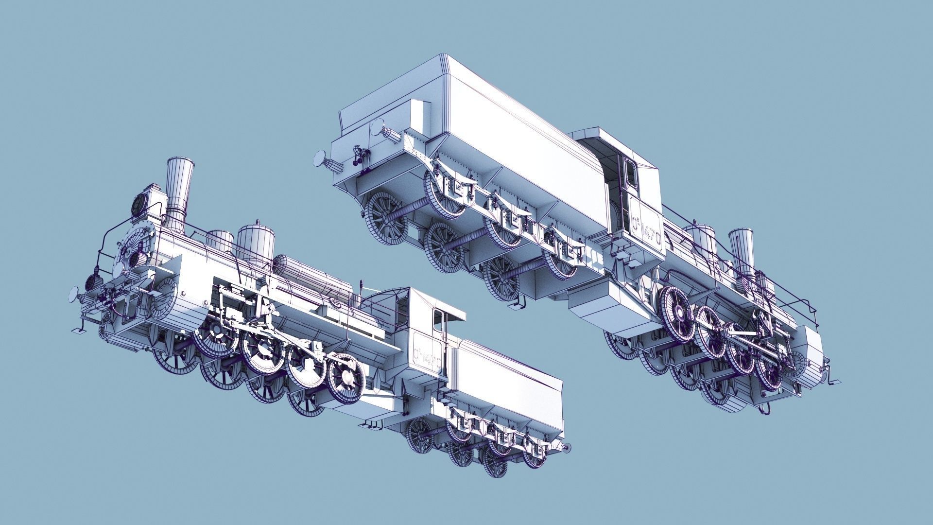 Russian locomotive class Ov 3D model_16