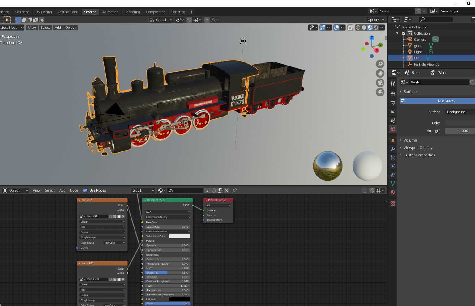 Russian locomotive class Ov 3D model_12