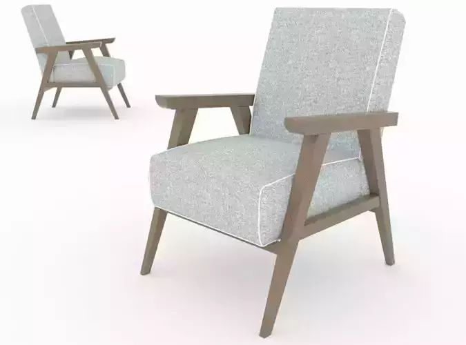 kresla chair with fabric and wooden frame
