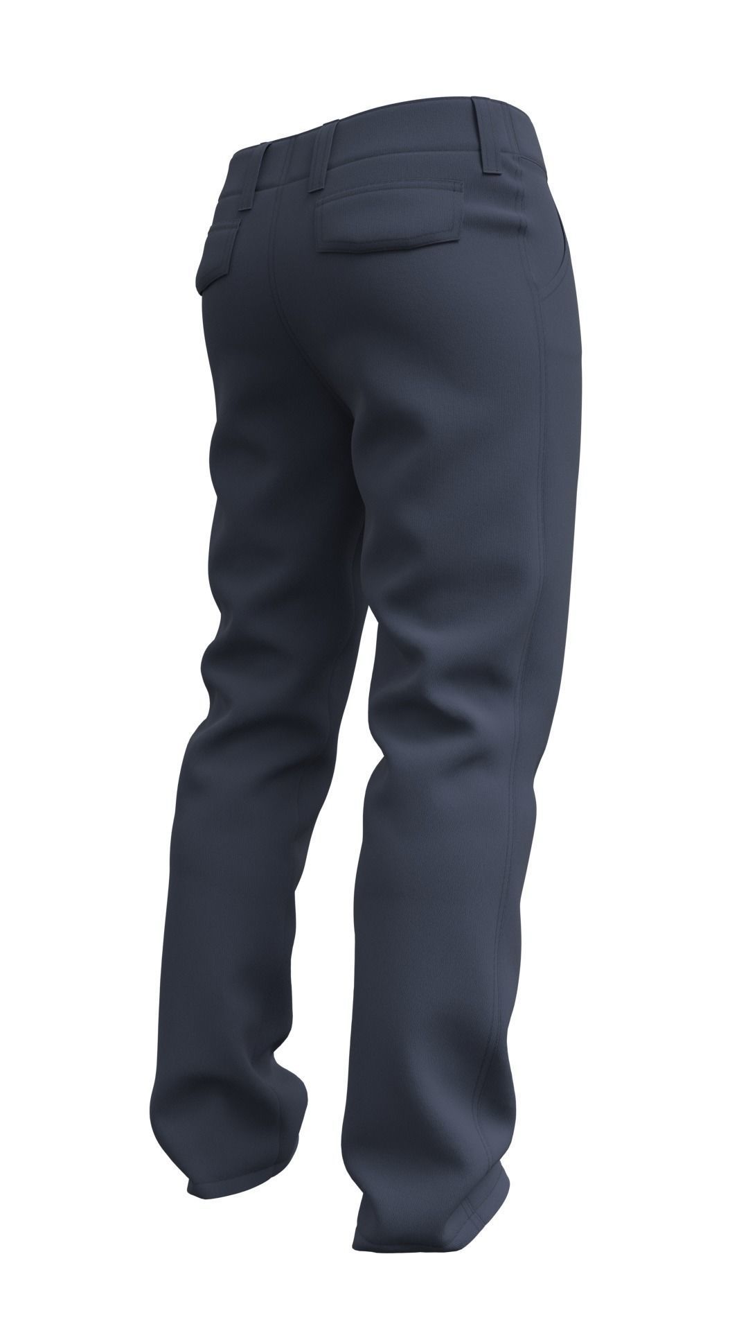Mens Pants Basic - Marvelous Designer 3D model_8