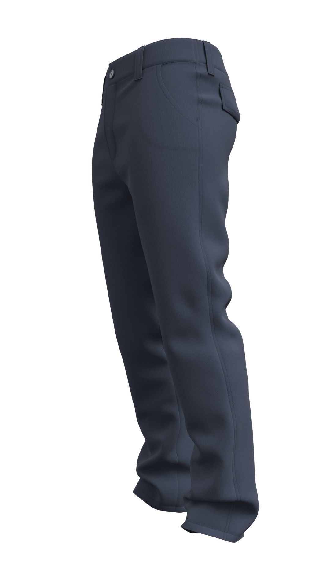 Mens Pants Basic - Marvelous Designer 3D model_15