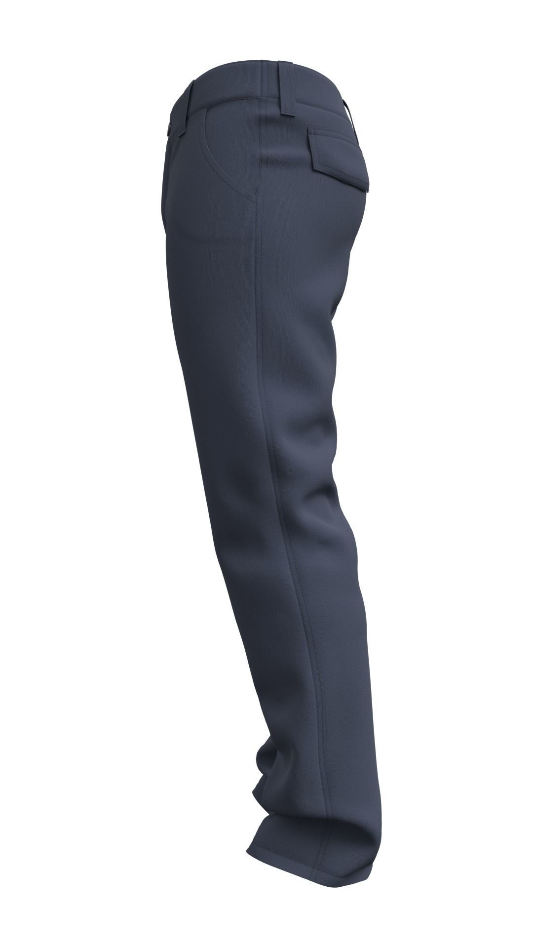Mens Pants Basic - Marvelous Designer 3D model_14