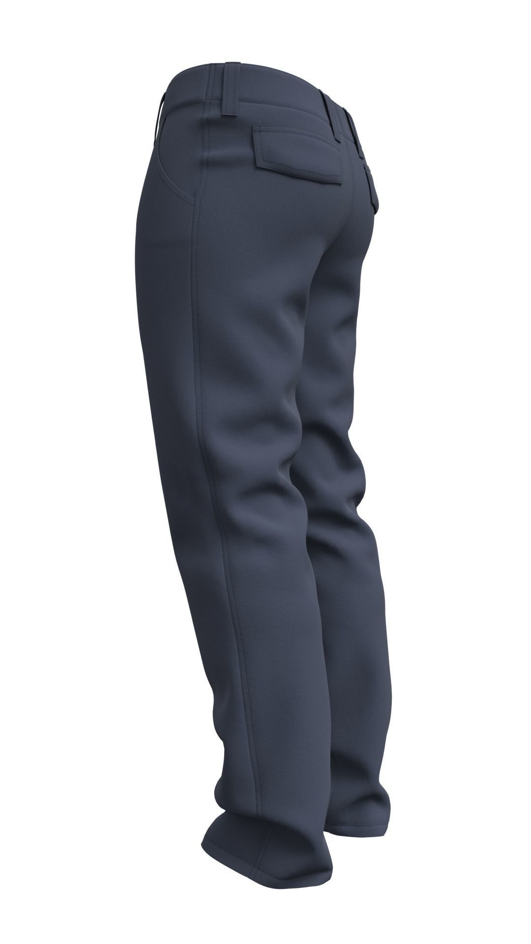 Mens Pants Basic - Marvelous Designer 3D model_13