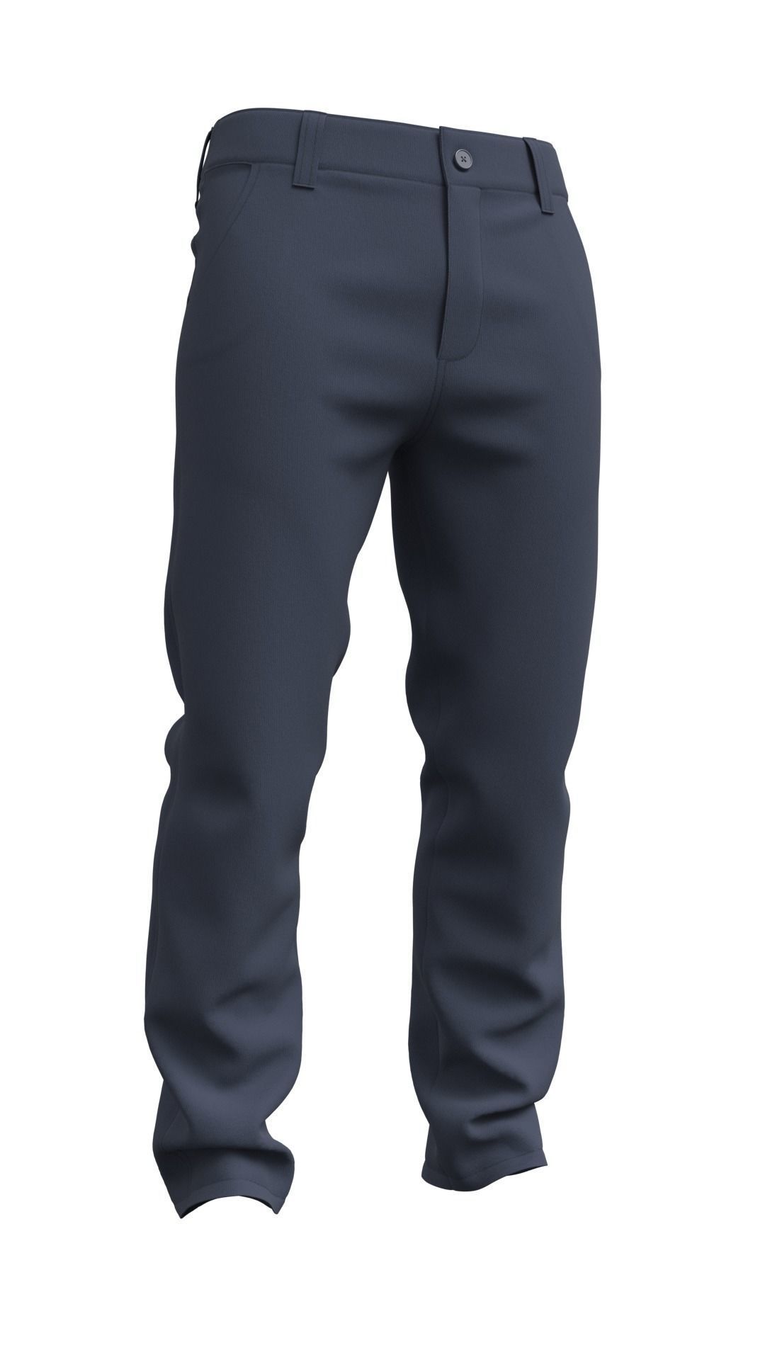Mens Pants Basic - Marvelous Designer 3D model_3
