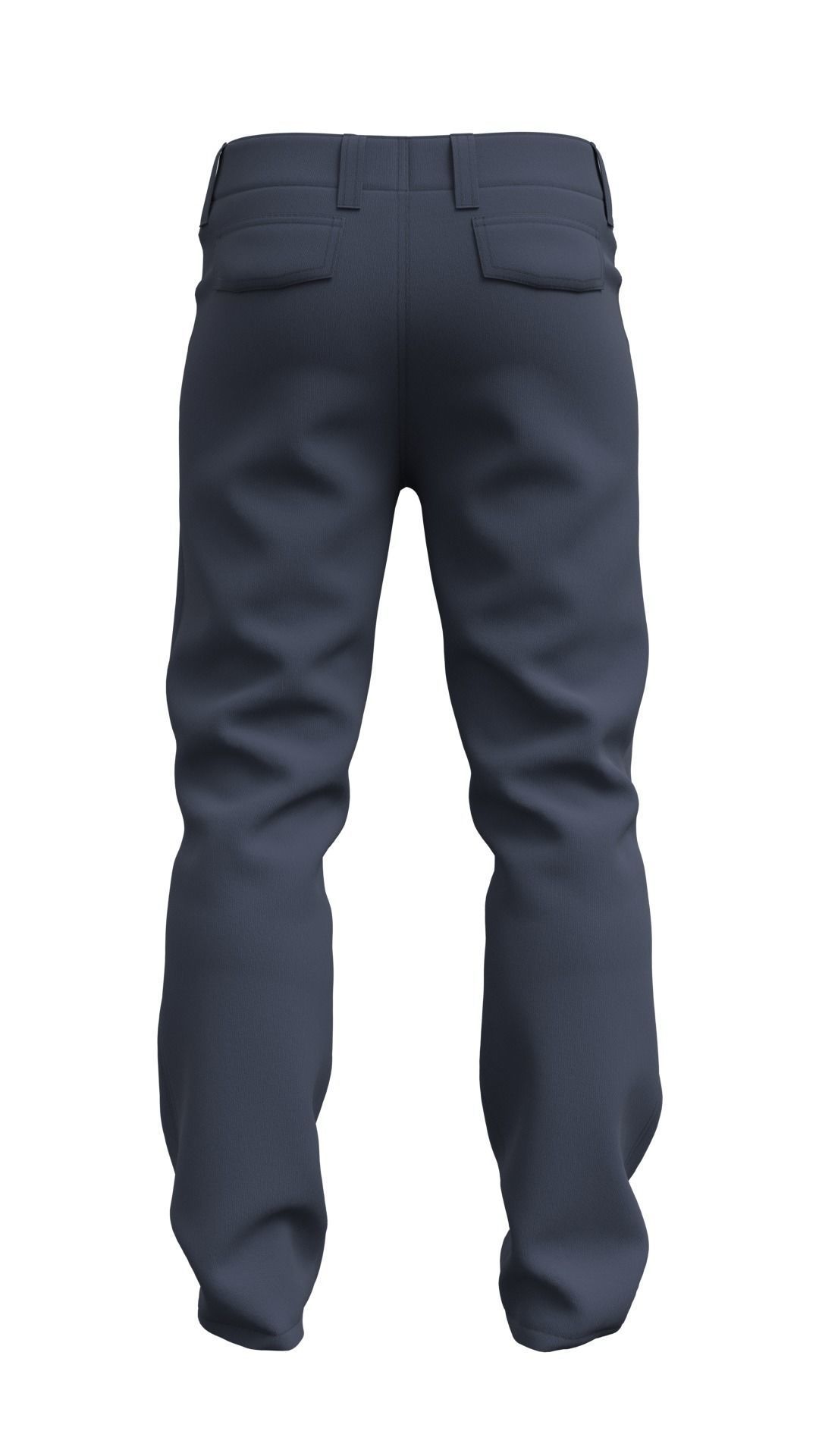Mens Pants Basic - Marvelous Designer 3D model_10
