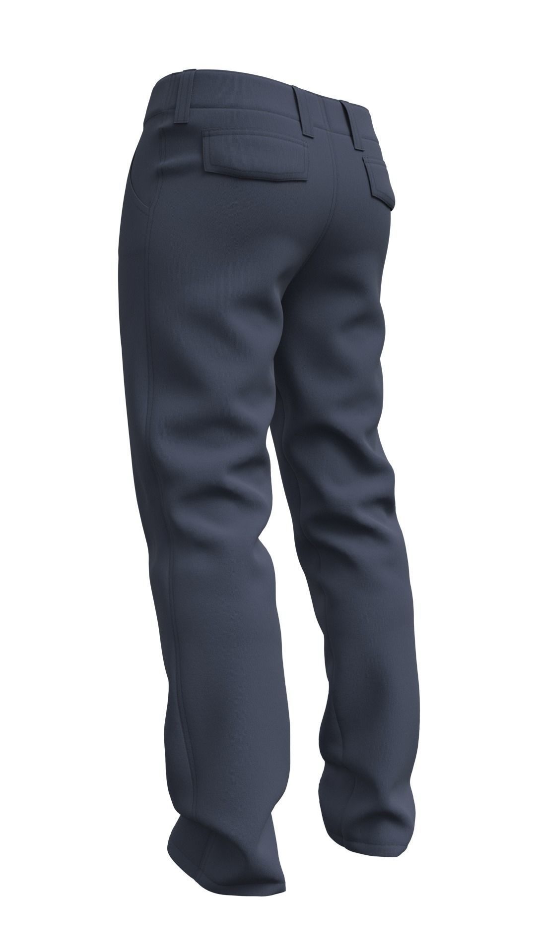 Mens Pants Basic - Marvelous Designer 3D model_12