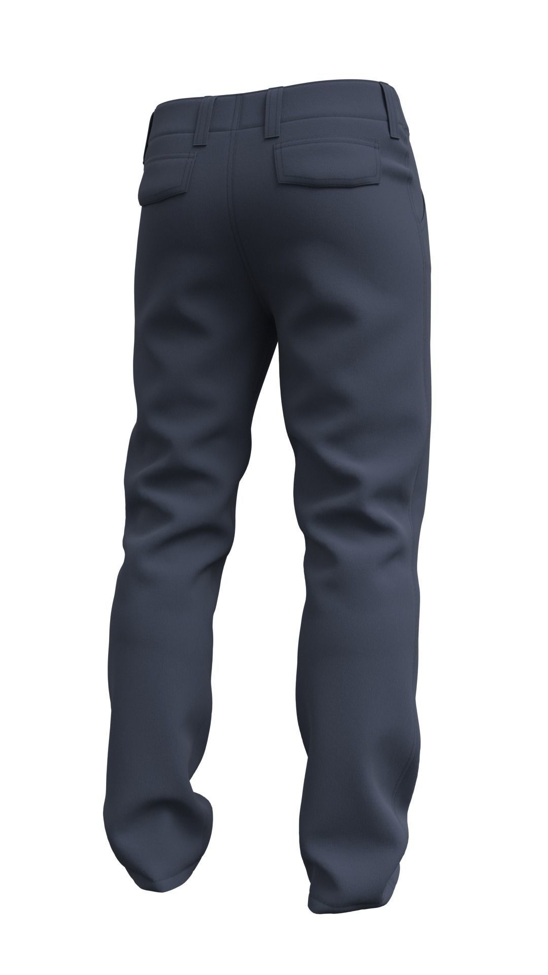Mens Pants Basic - Marvelous Designer 3D model_9