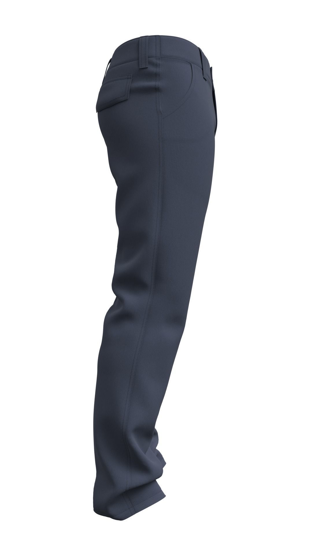 Mens Pants Basic - Marvelous Designer 3D model_6
