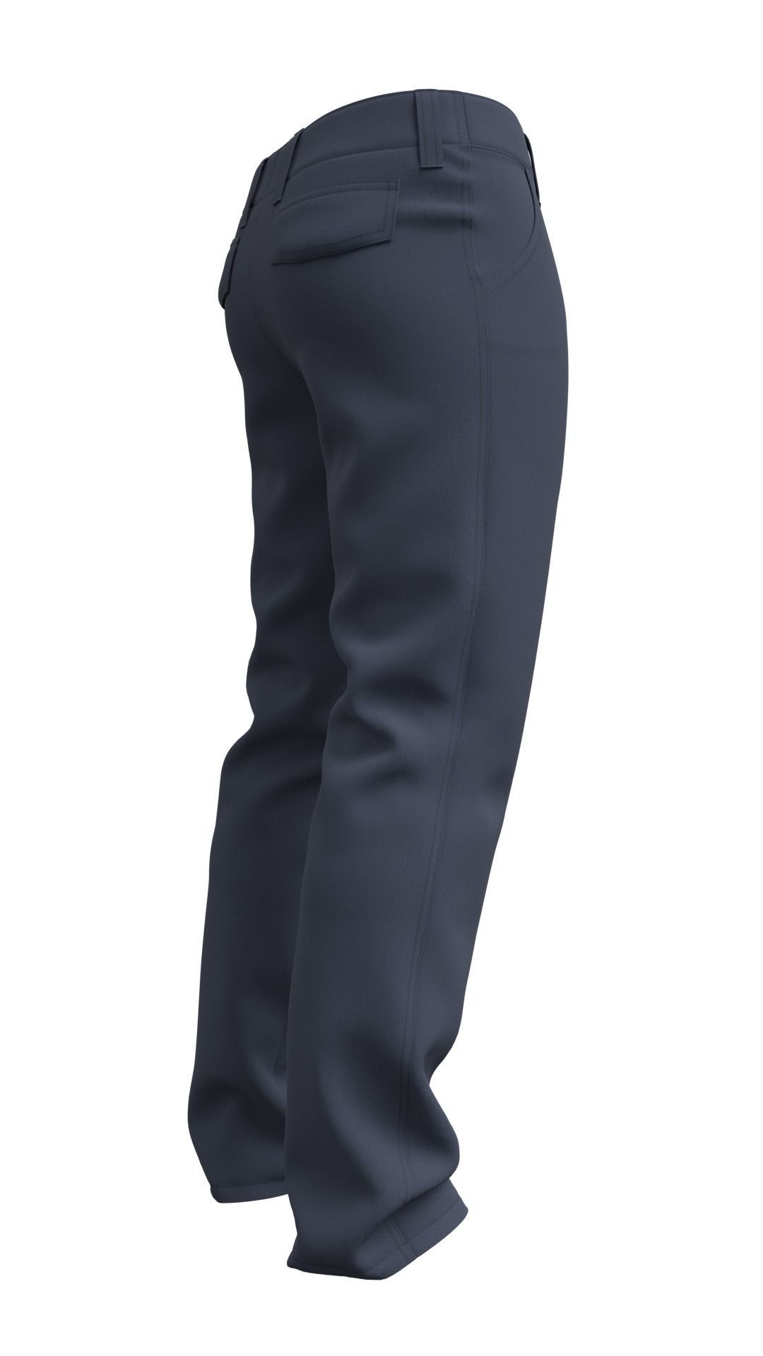 Mens Pants Basic - Marvelous Designer 3D model_7