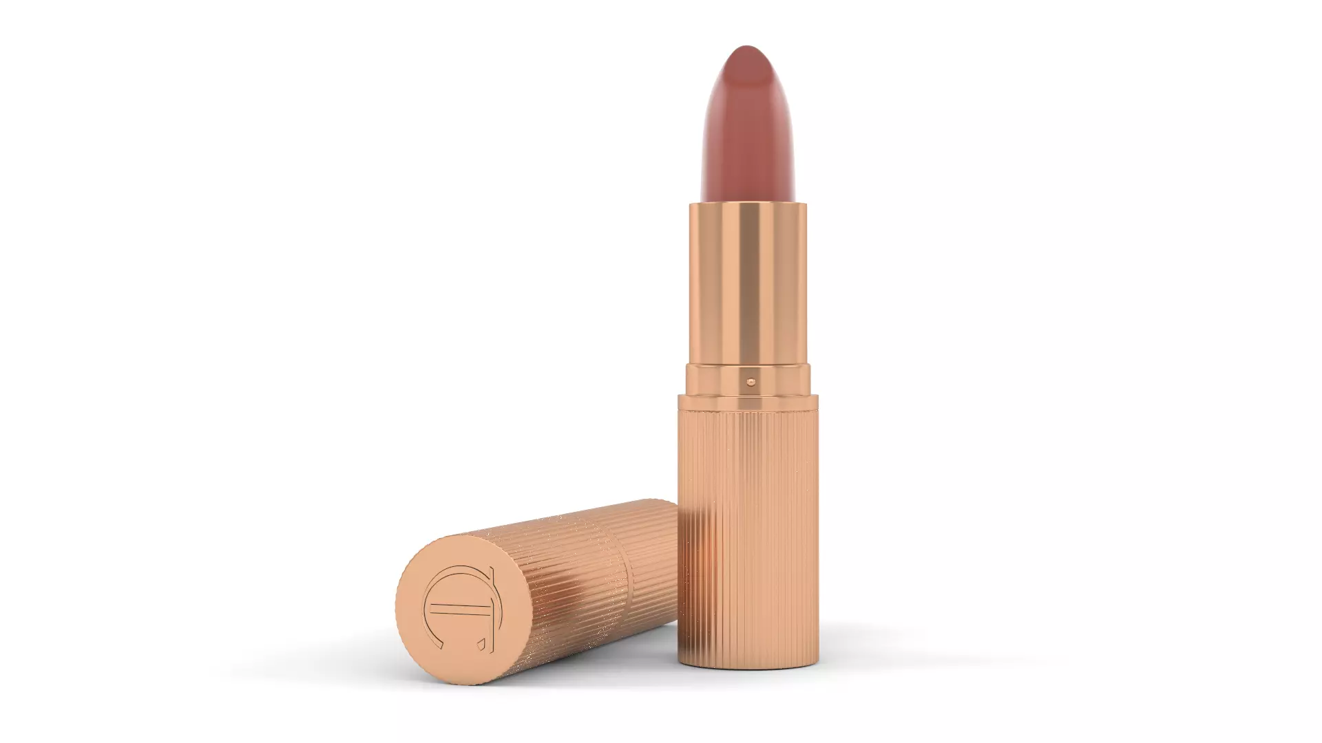 Lipstick - rose gold 3D model_0