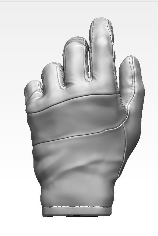Tactical Gloves Low-poly 3D model_4
