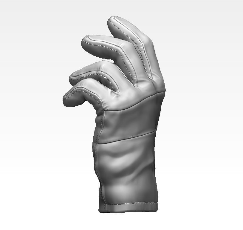 Tactical Gloves Low-poly 3D model_3