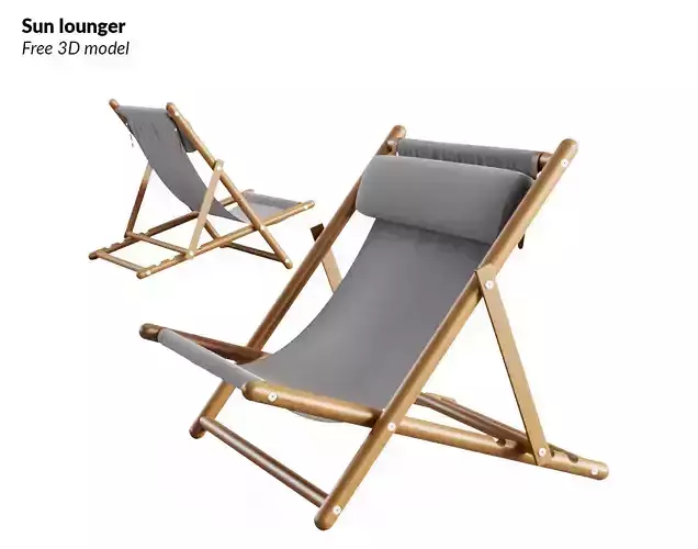 Sun lounger - Free 3D model