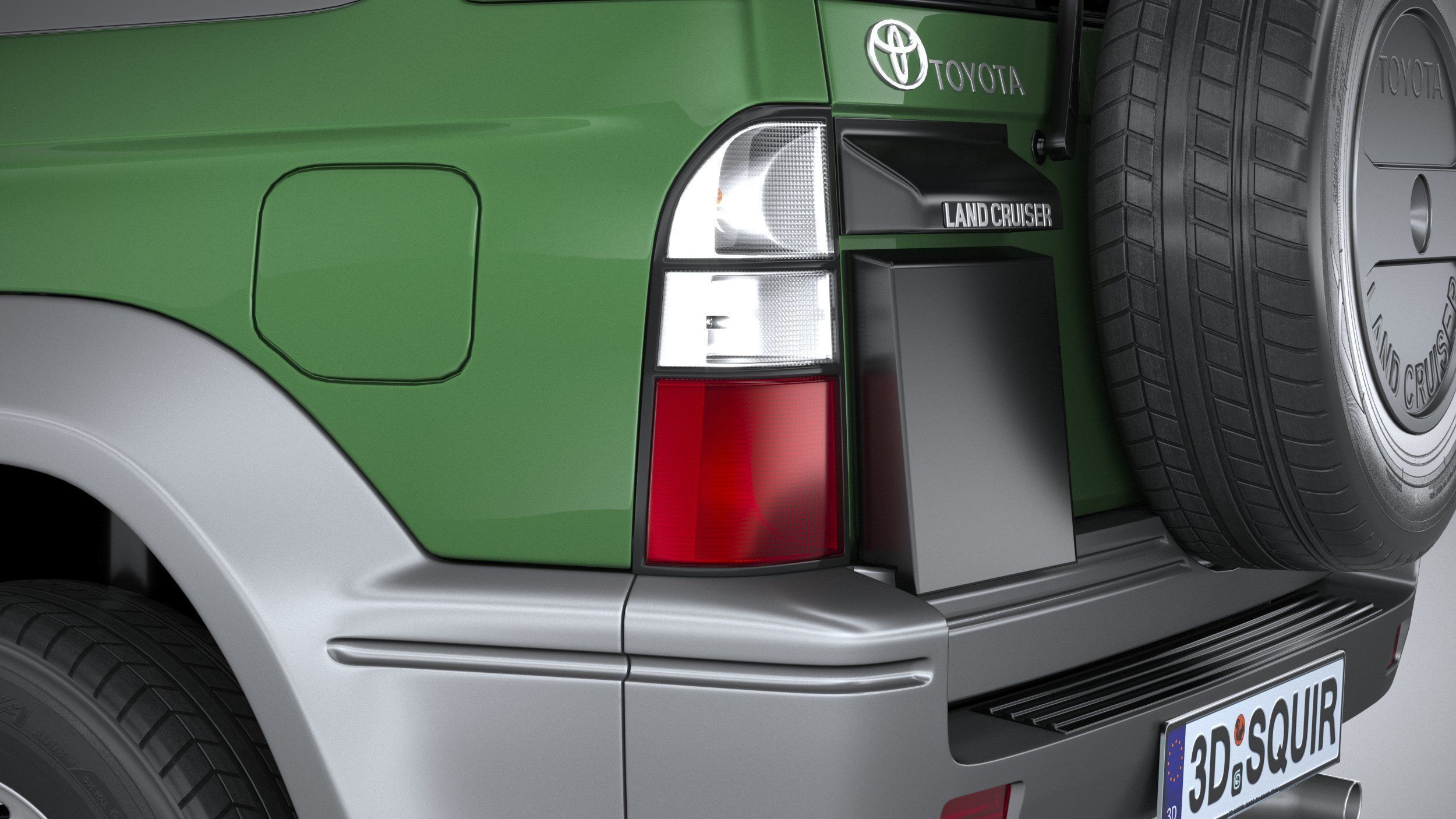 Toyota Land Cruiser J90 3door 1996 3D model_6