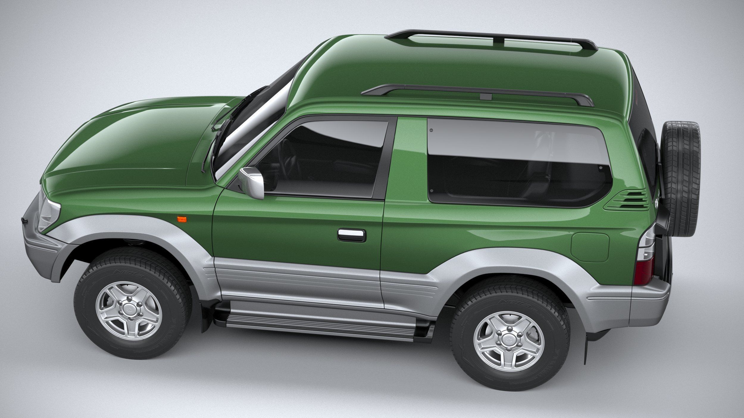 Toyota Land Cruiser J90 3door 1996 3D model_9