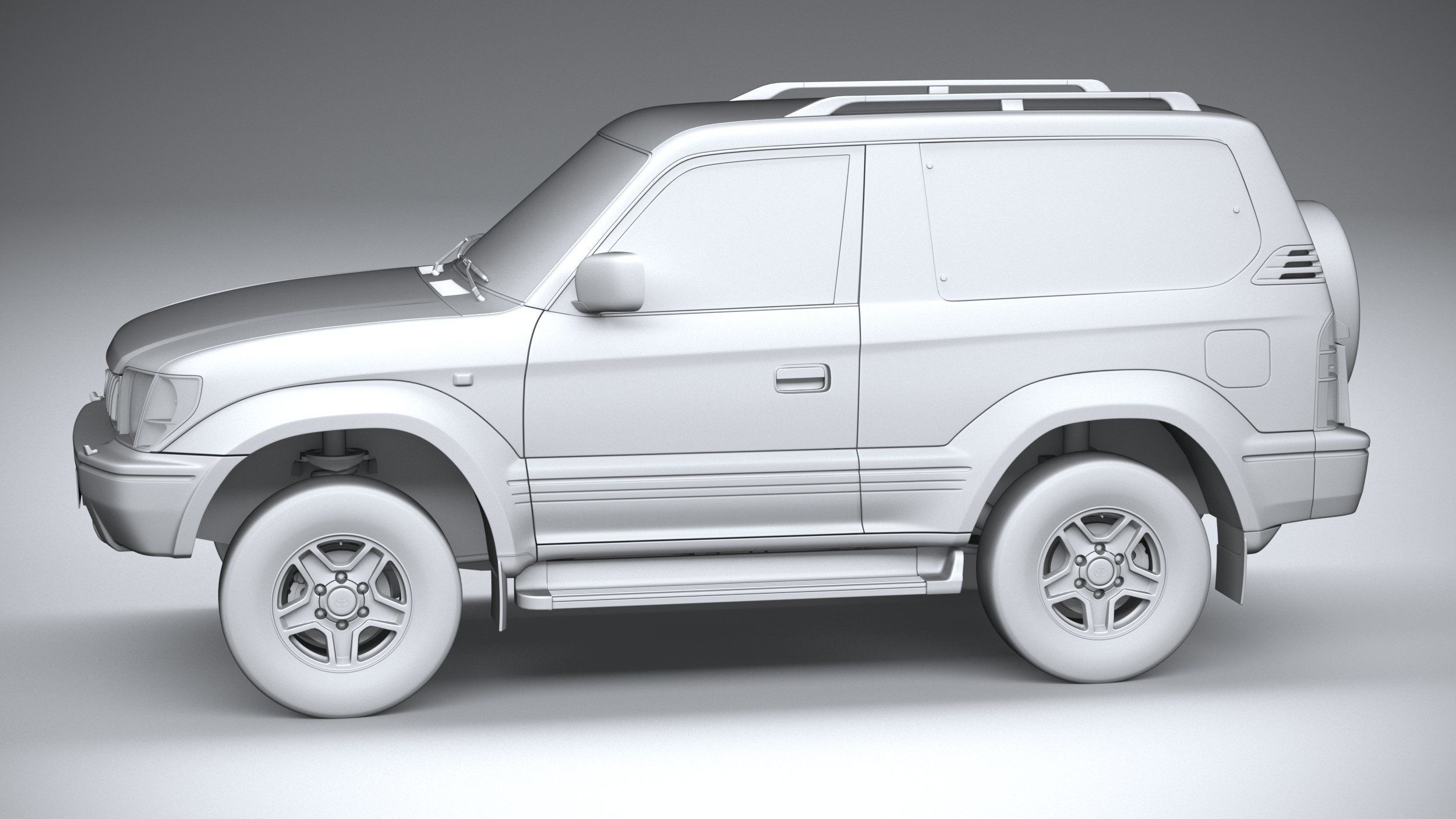 Toyota Land Cruiser J90 3door 1996 3D model_22