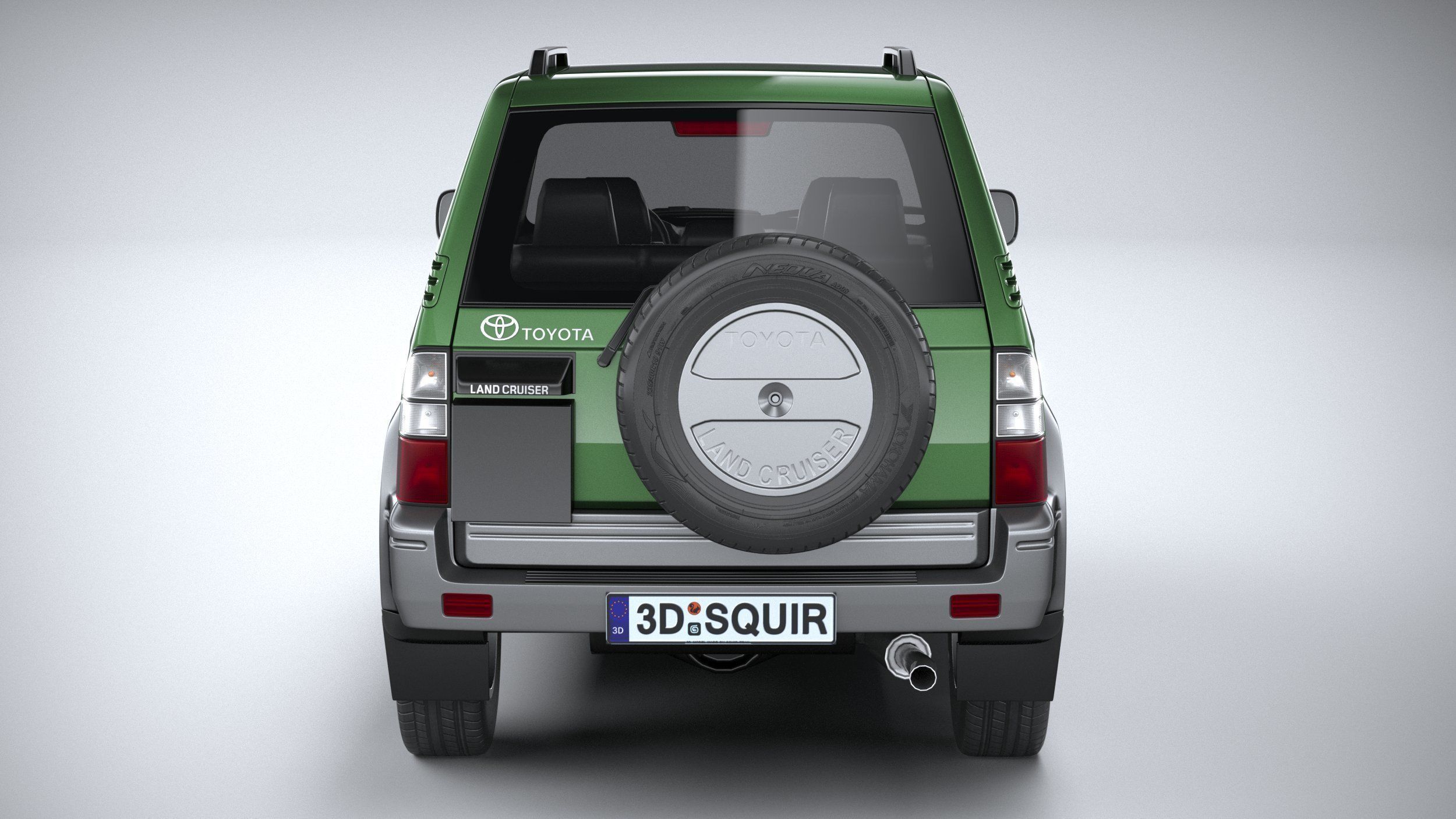 Toyota Land Cruiser J90 3door 1996 3D model_4