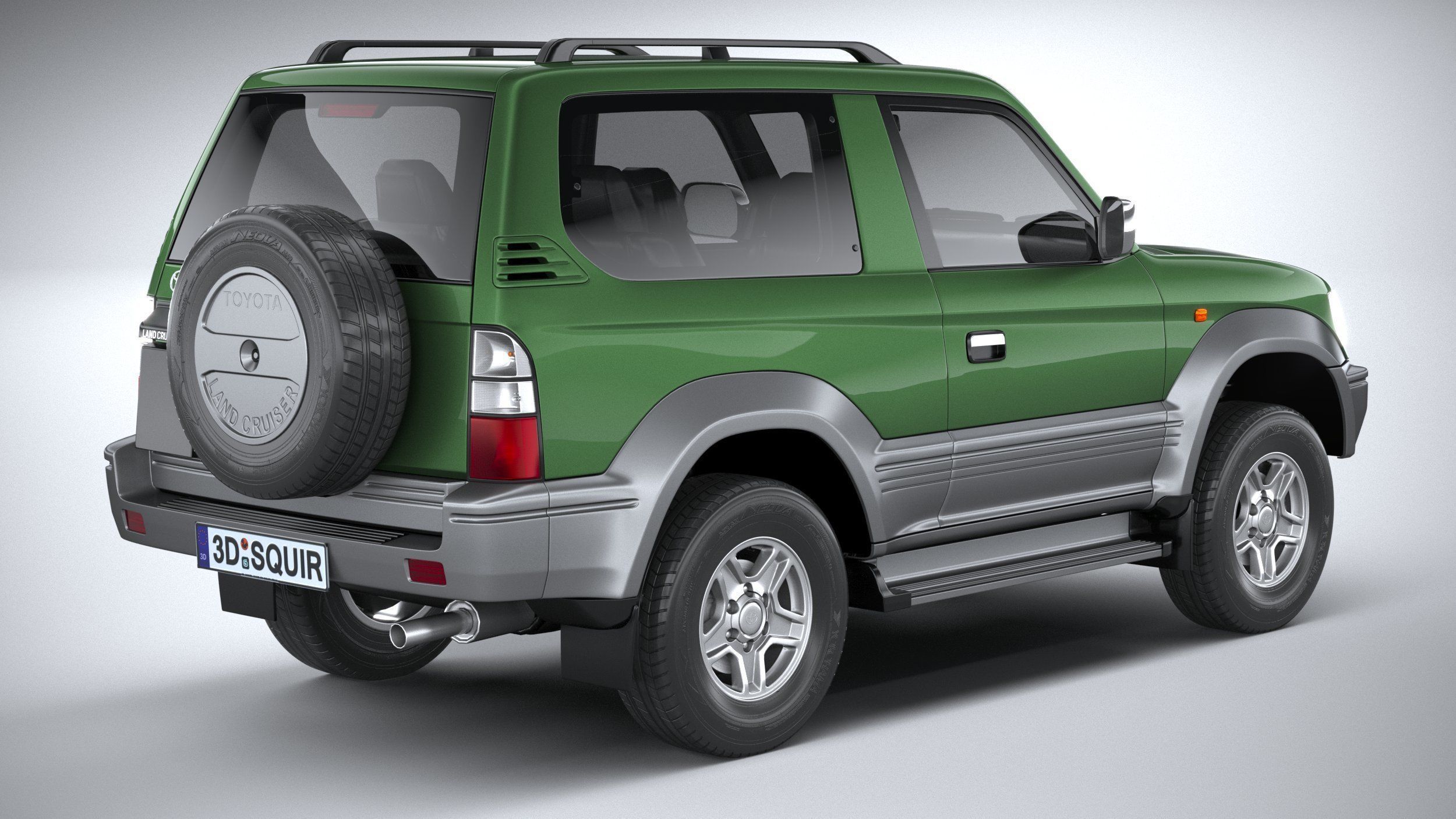 Toyota Land Cruiser J90 3door 1996 3D model_17