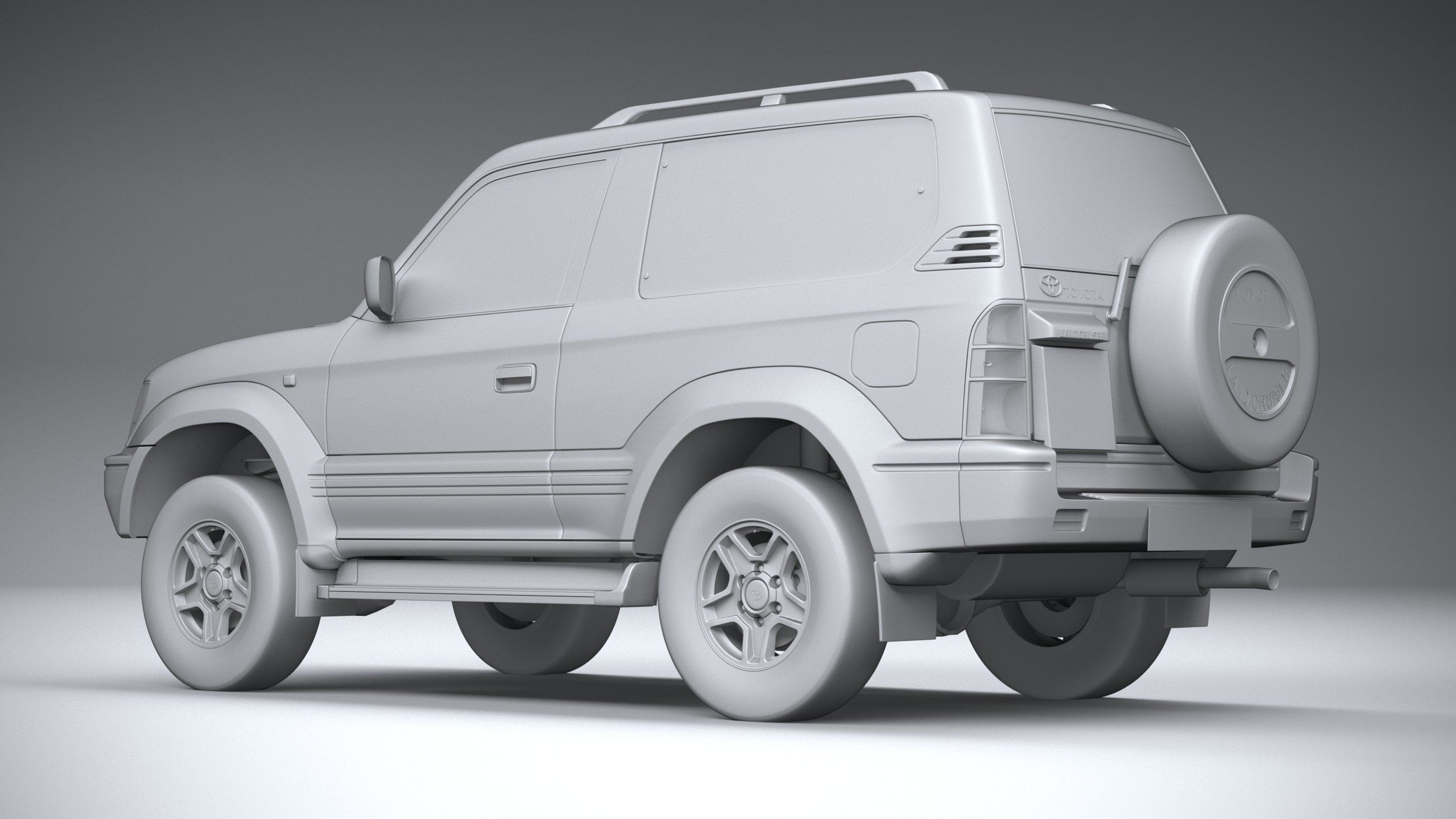 Toyota Land Cruiser J90 3door 1996 3D model_21