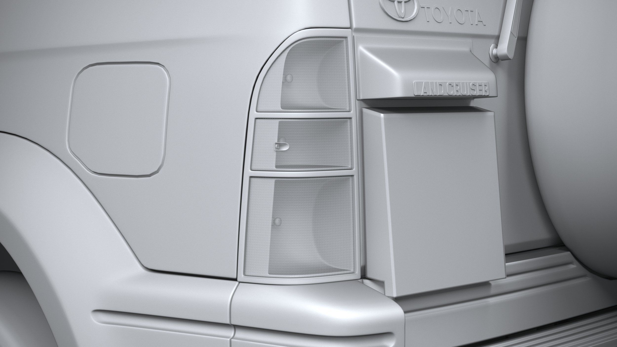 Toyota Land Cruiser J90 3door 1996 3D model_24