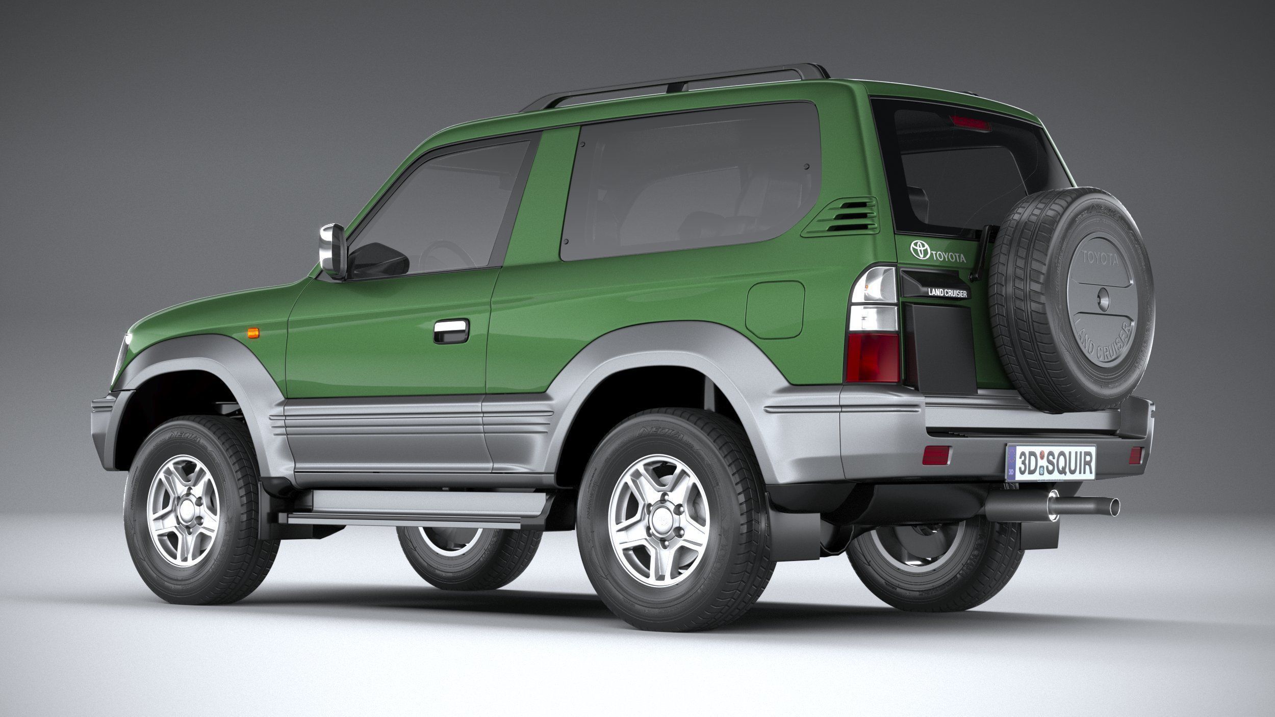 Toyota Land Cruiser J90 3door 1996 3D model_5