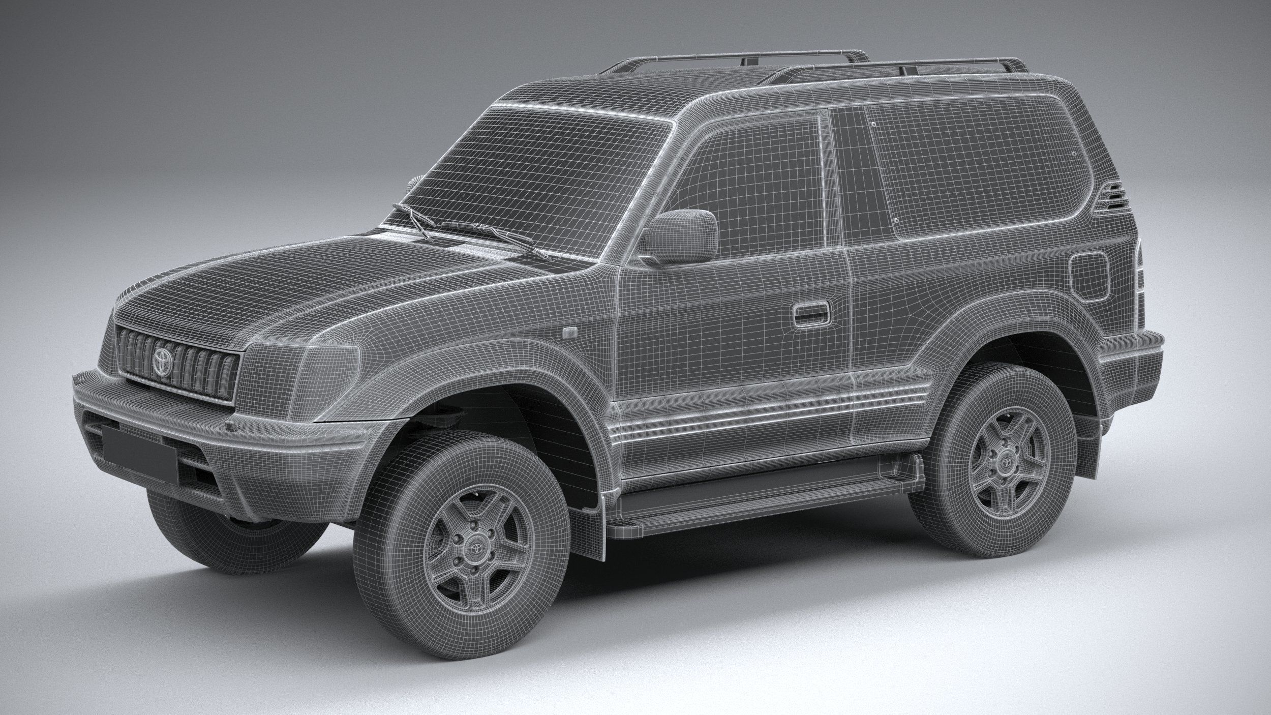 Toyota Land Cruiser J90 3door 1996 3D model_26