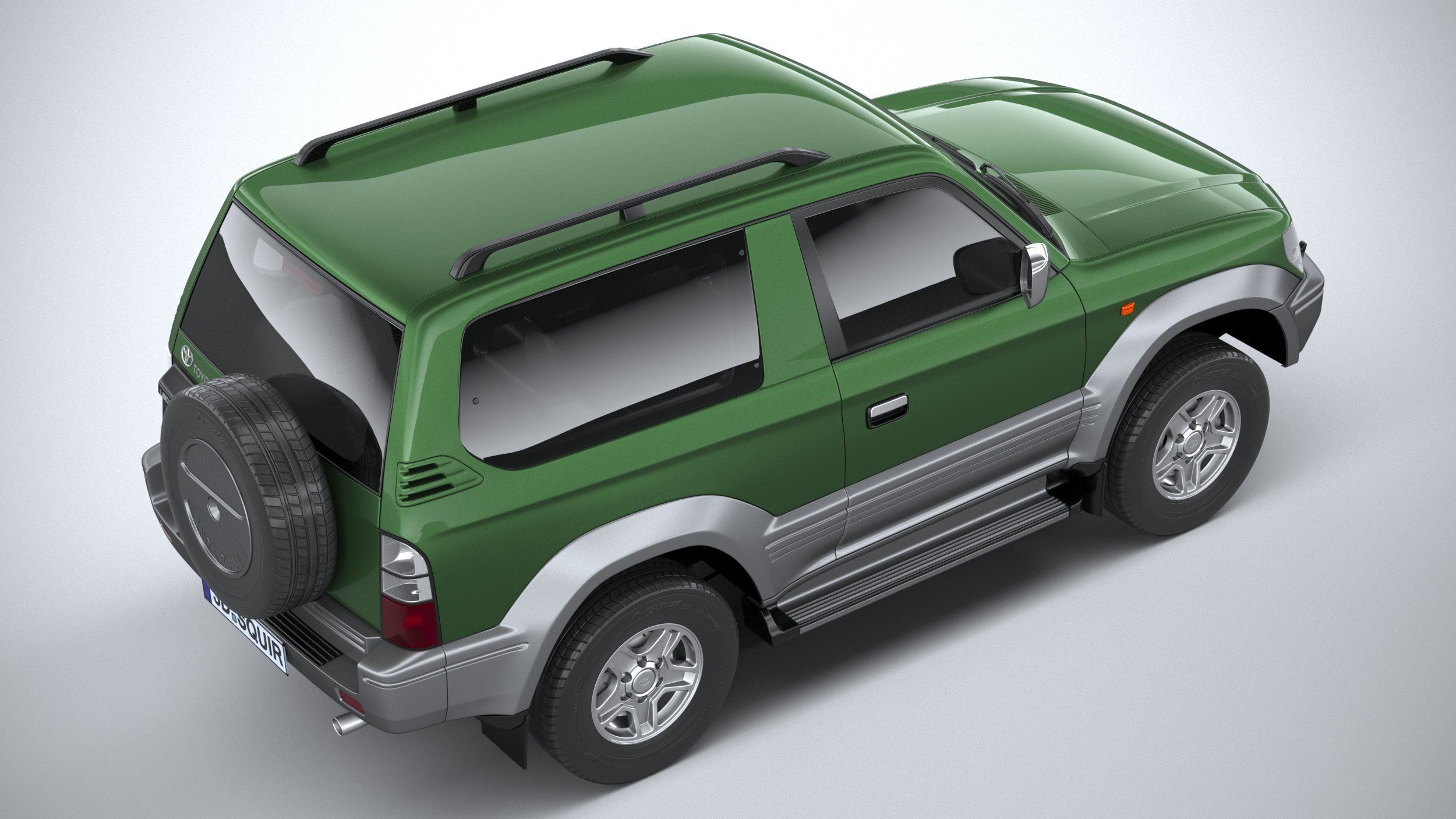 Toyota Land Cruiser J90 3door 1996 3D model_10