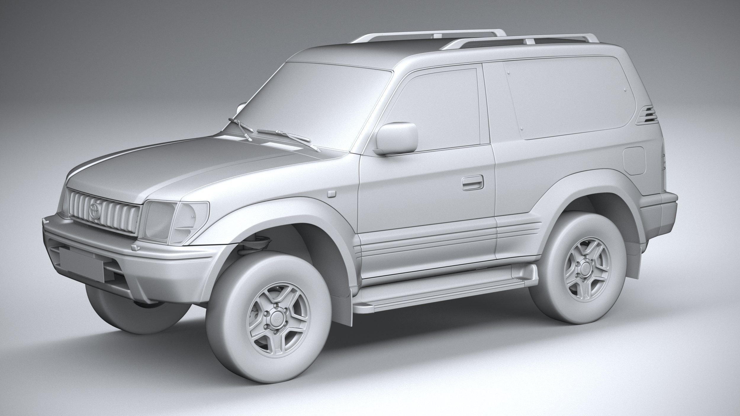 Toyota Land Cruiser J90 3door 1996 3D model_19