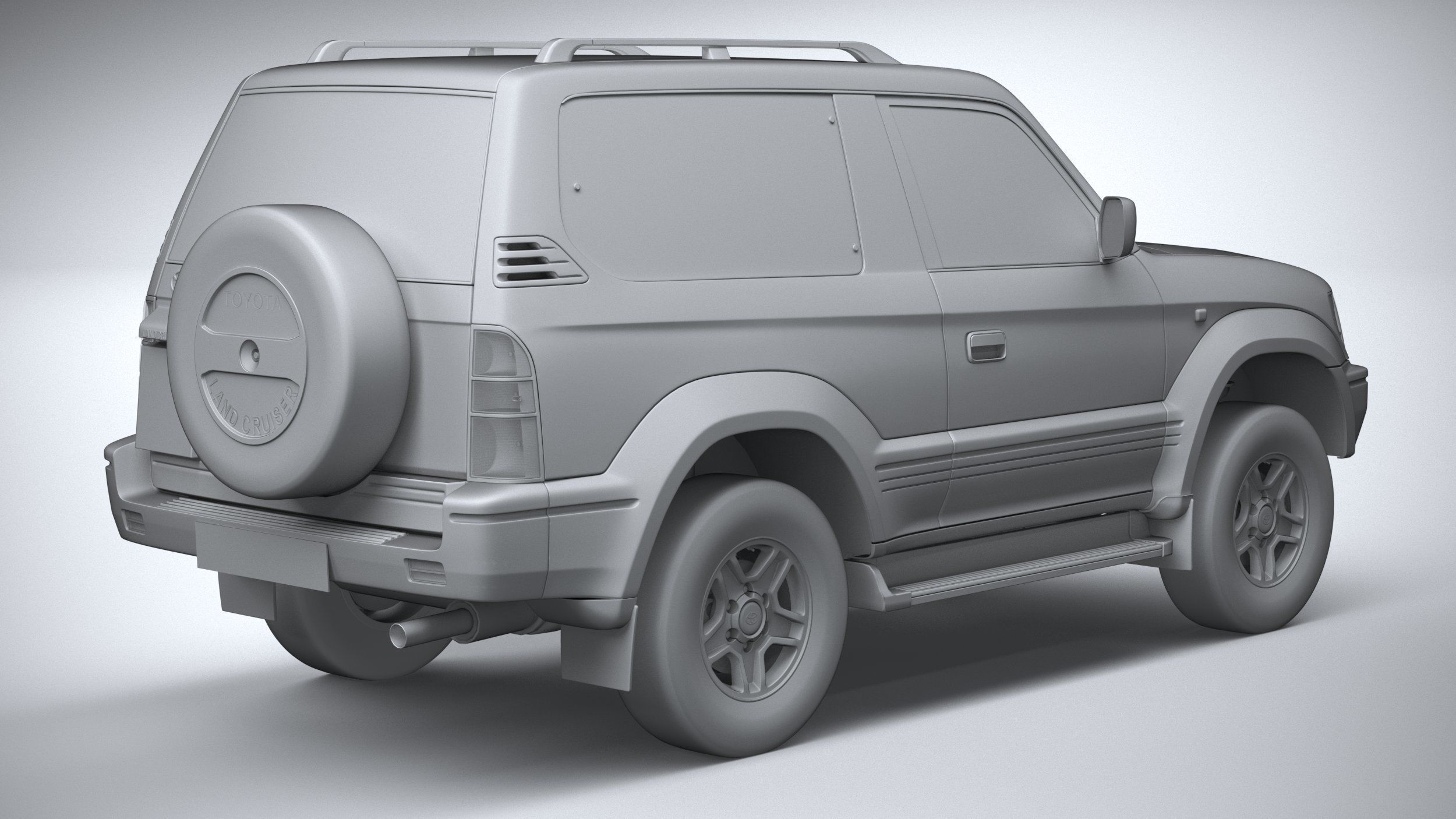 Toyota Land Cruiser J90 3door 1996 3D model_25