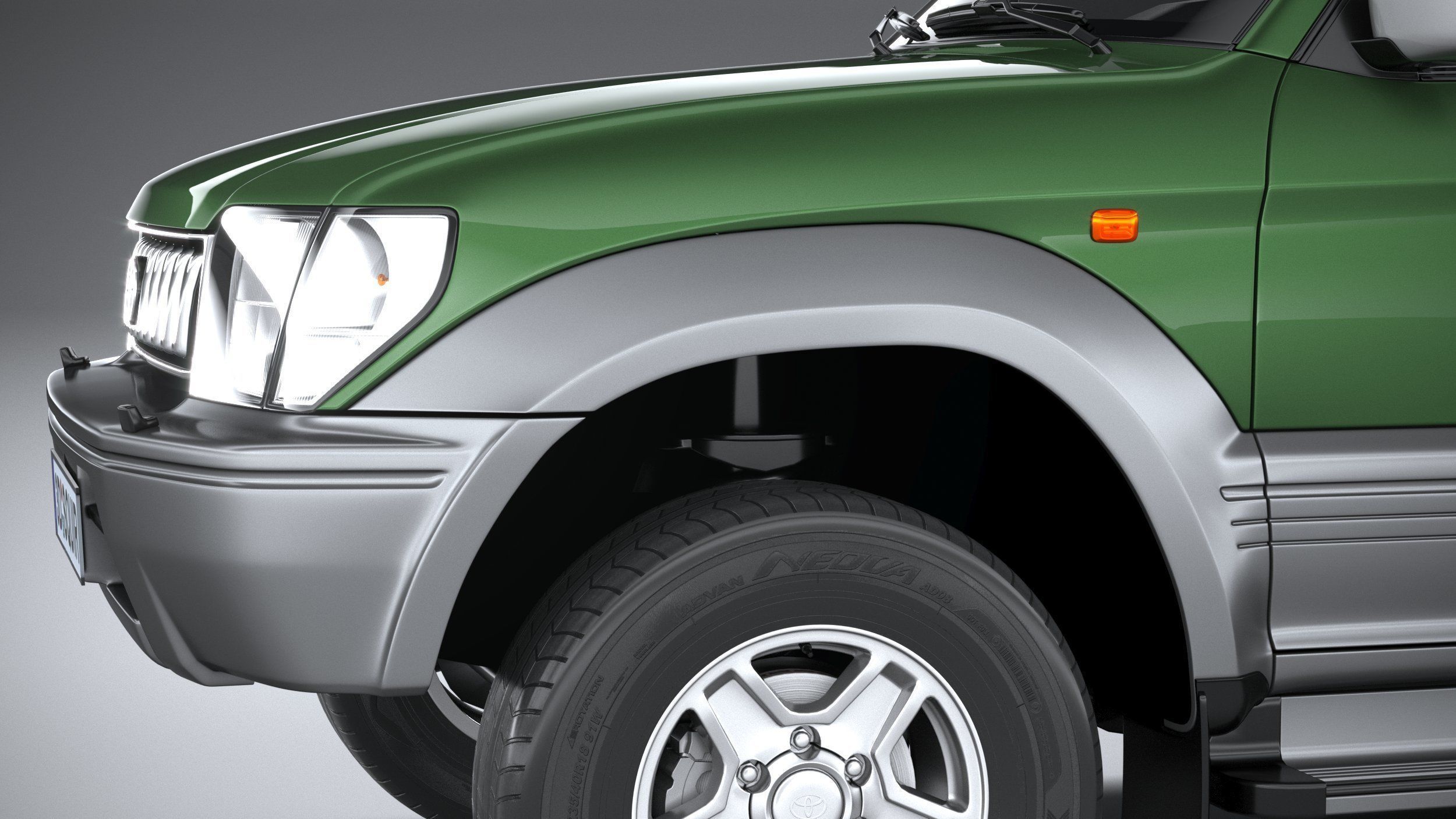 Toyota Land Cruiser J90 3door 1996 3D model_3