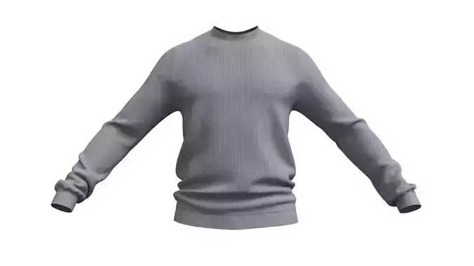 Basic Sweater - Marvelous Designer 3D model
