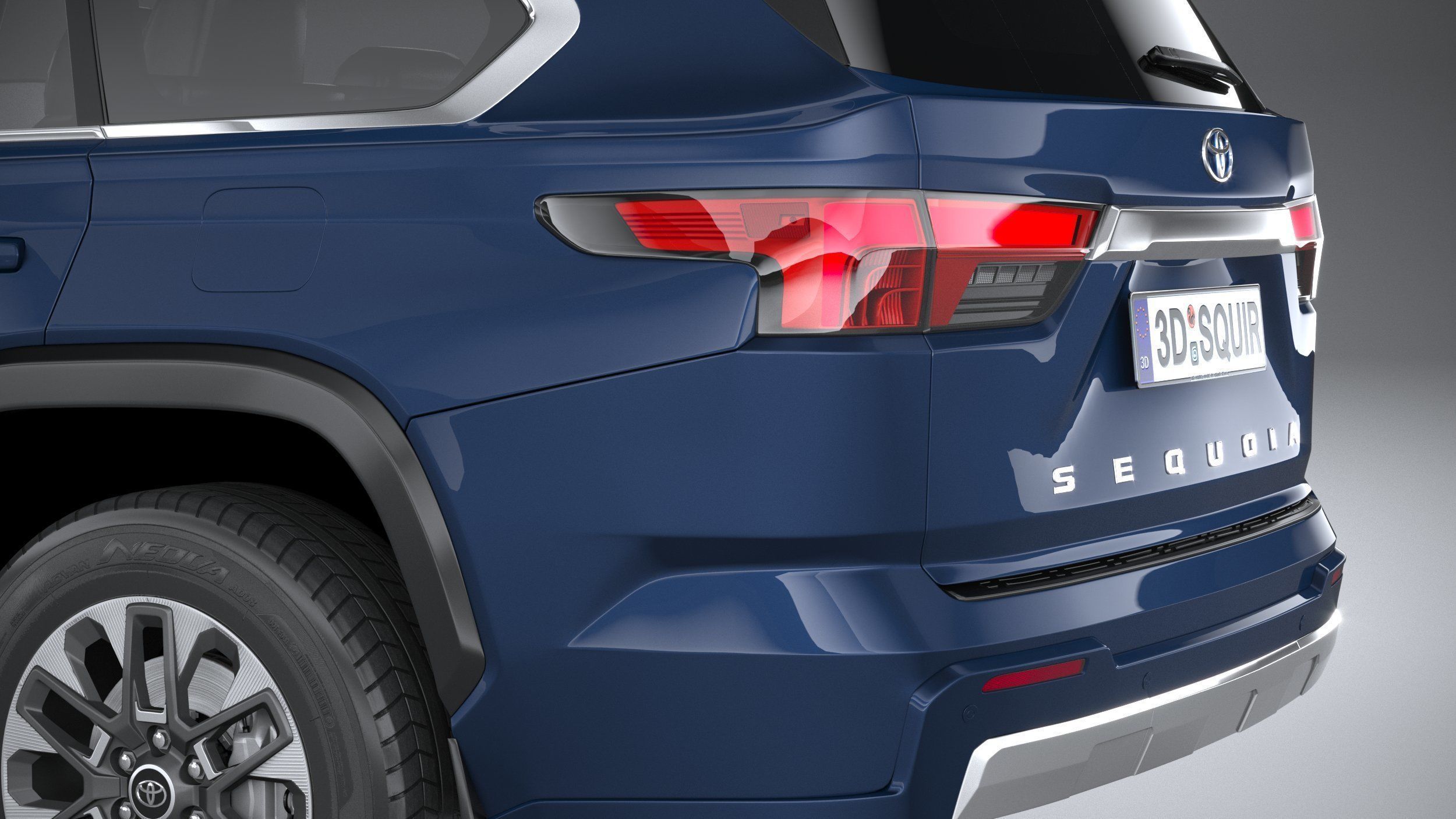 Toyota Sequoia 2023 3D model_6