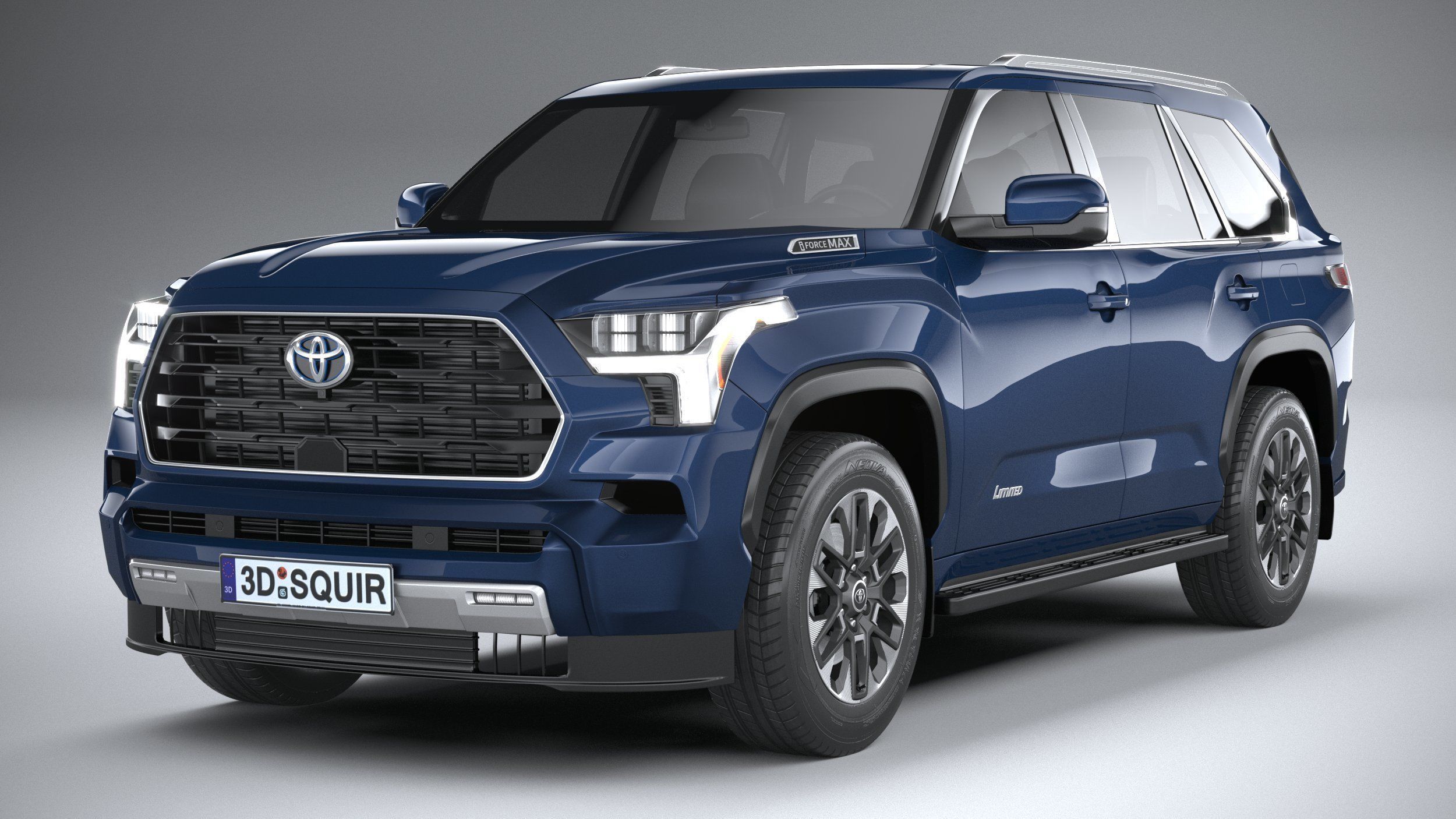 Toyota Sequoia 2023 3D model_2