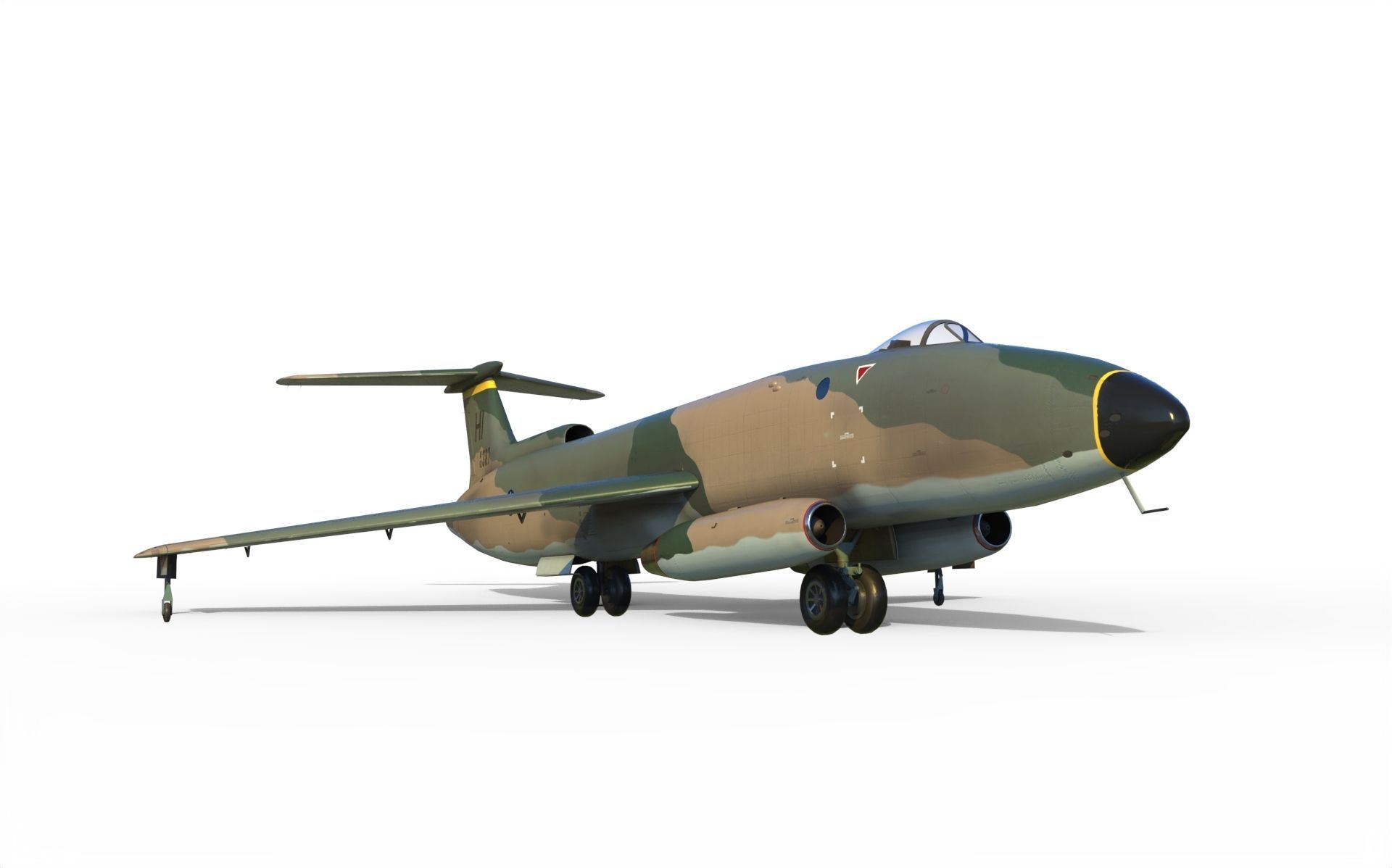 Martin XB-51 bomber 3D model_9