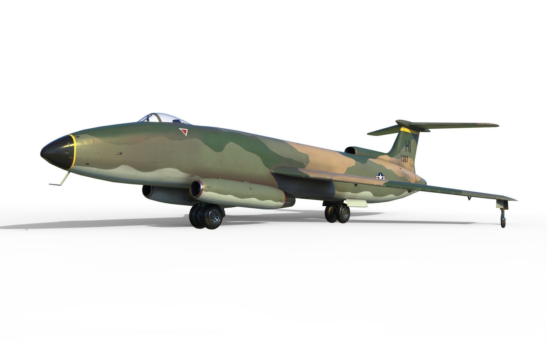 Martin XB-51 bomber 3D model_1