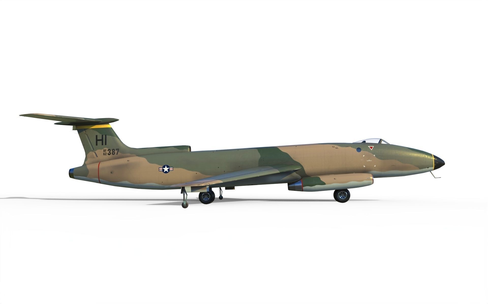 Martin XB-51 bomber 3D model_5