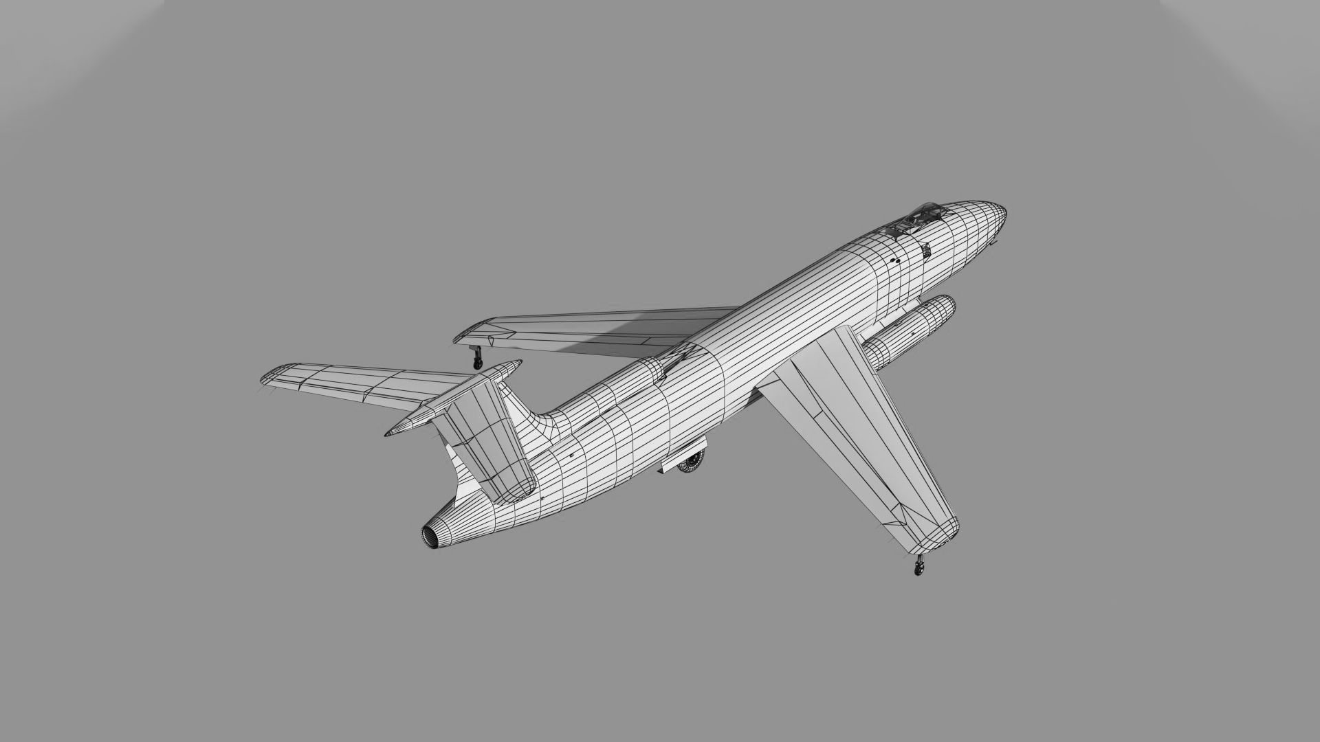 Martin XB-51 bomber 3D model_15