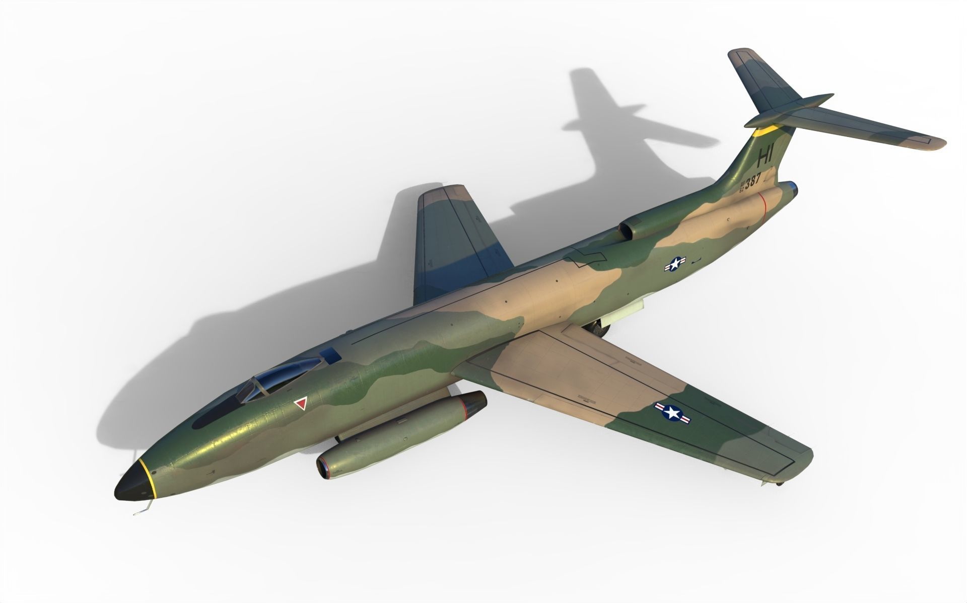 Martin XB-51 bomber 3D model_3