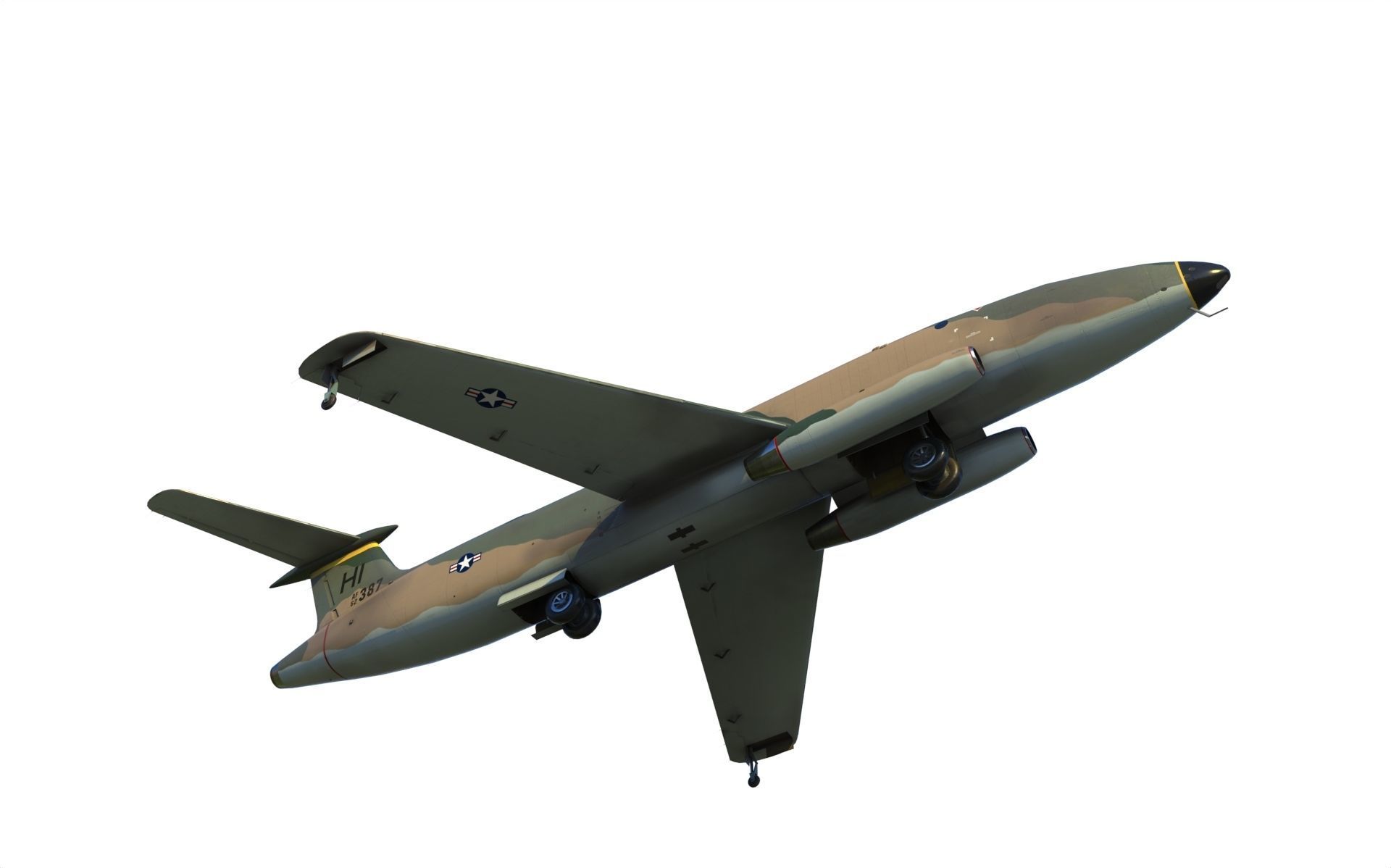 Martin XB-51 bomber 3D model_10