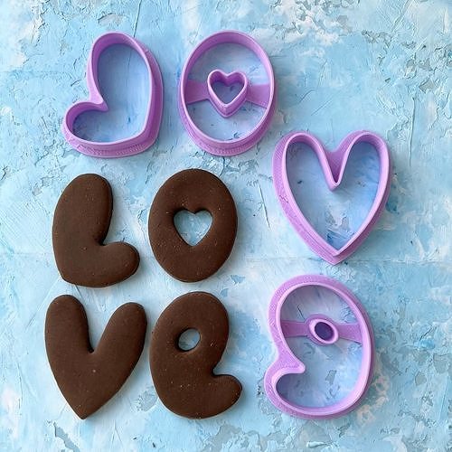 LOVE Cookie Cutter 3D print model