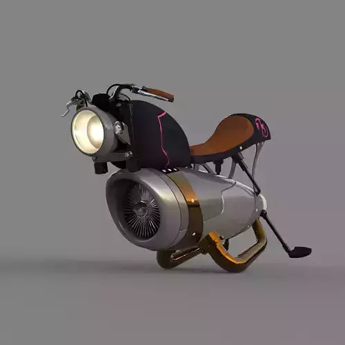 Hover Jet Bike Sci-Fi