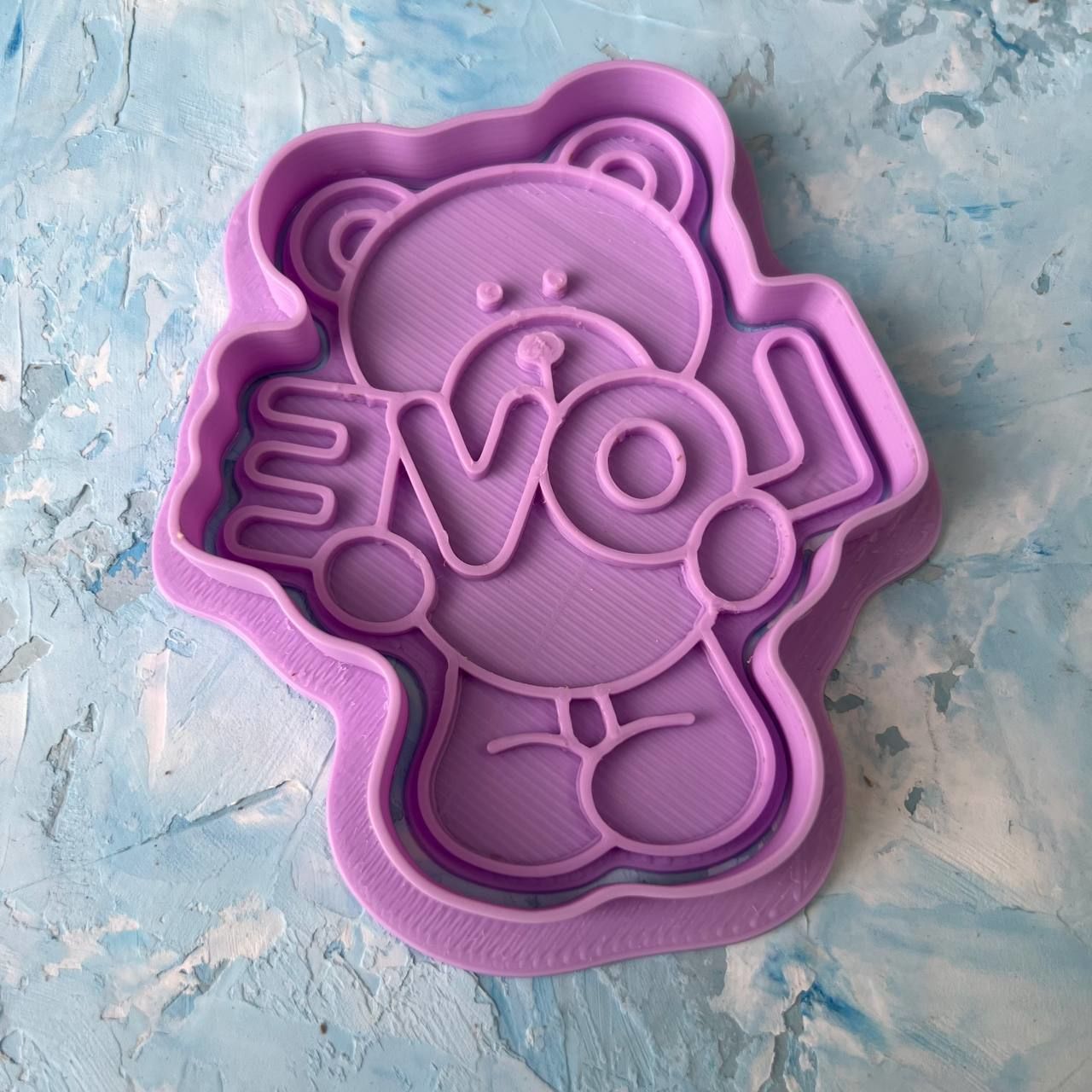Bear Cookie Cutter 3D print model_3