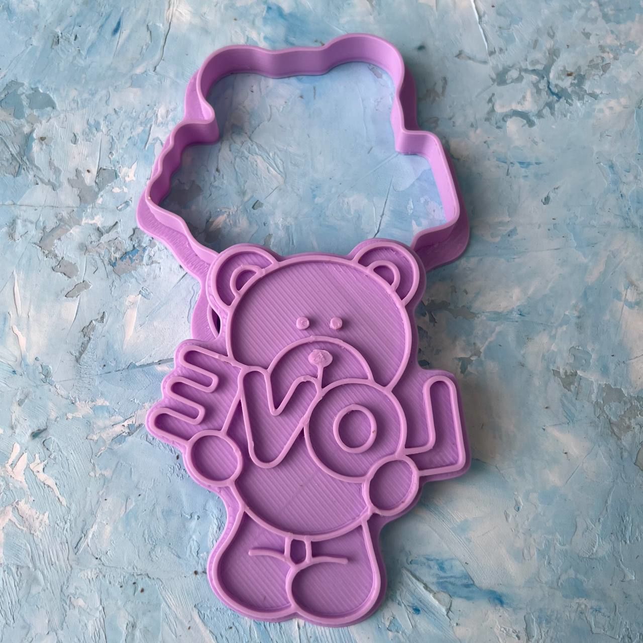 Bear Cookie Cutter 3D print model_4